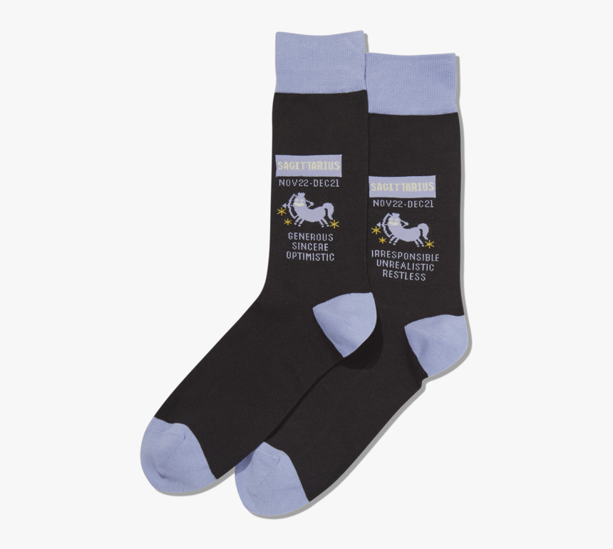Men S Sagittarius Zodiac Socks 
 Class Slick Lazy Image - Sock, HD Png Download