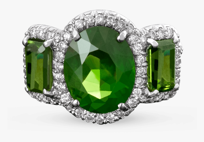 Demantoid Garnet Ring, - Demantoid Garnet Ring, HD Png Download