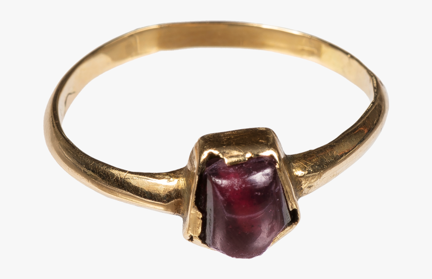Tart Mold Ring With Garnet - Ruby, HD Png Download