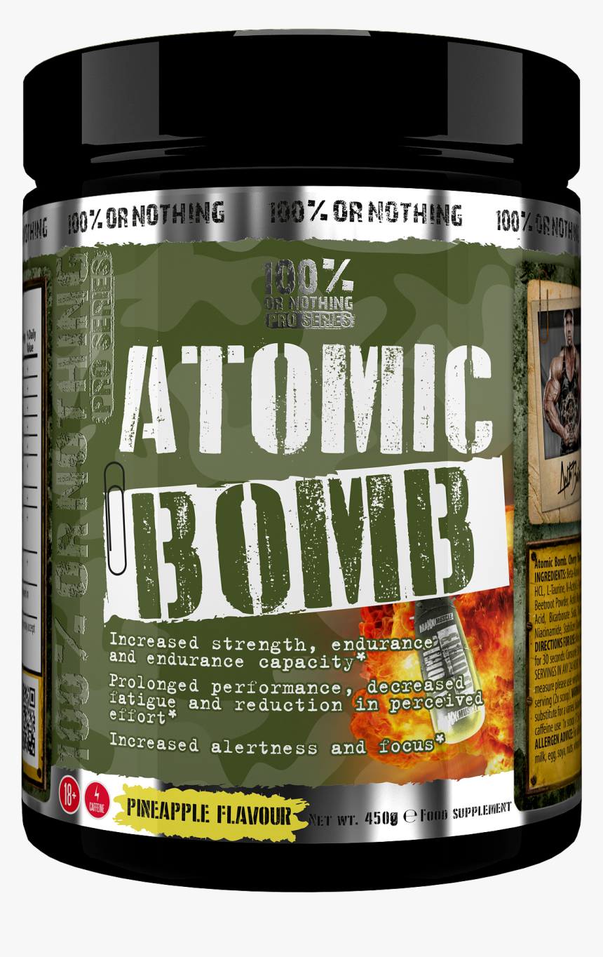 Atomic Bomb Powder 450g - Bodybuilding Supplement, HD Png Download