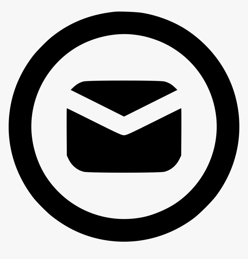 Envelope Circle - Pause Button Png, Transparent Png