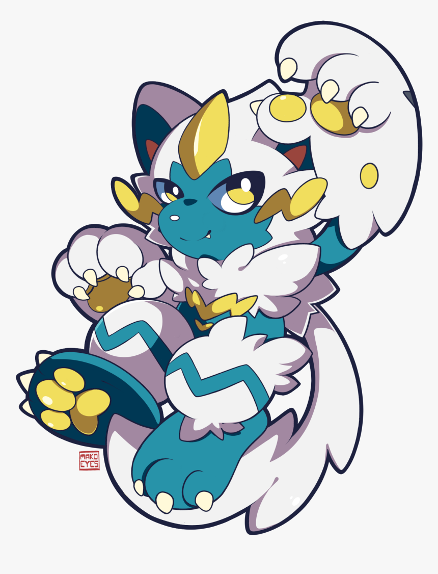 Shiny Zeraora - Cartoon, HD Png Download