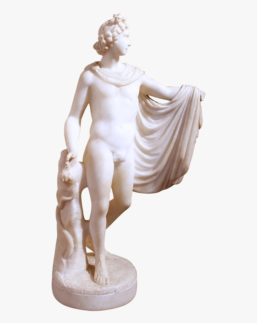 “apollo” Italian Carved Alabaster - Statue, HD Png Download