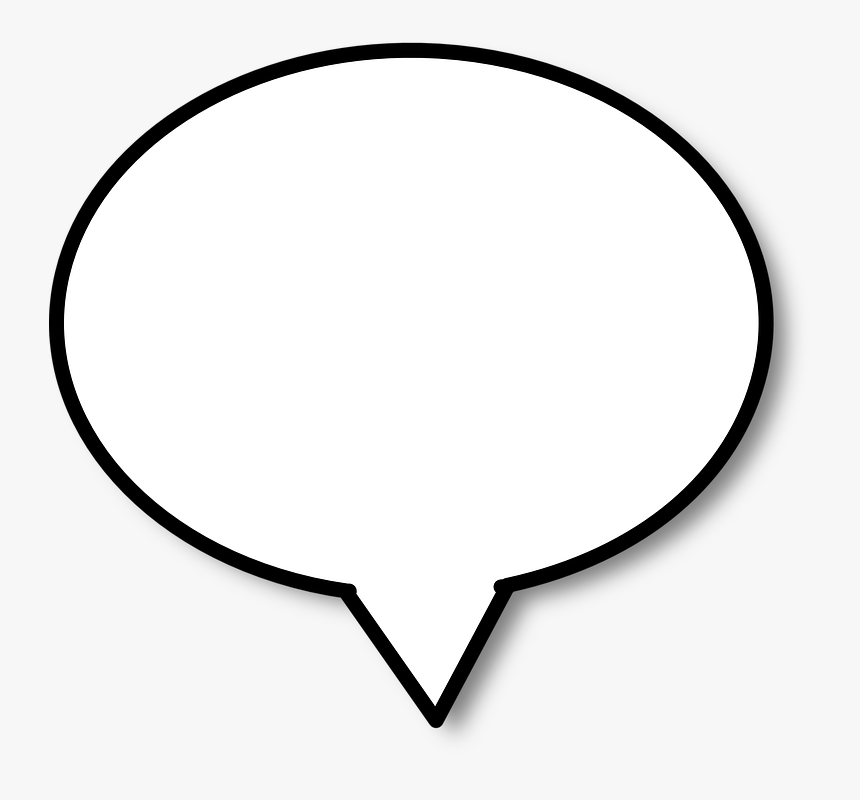 Speech Bubble Black Background, HD Png Download