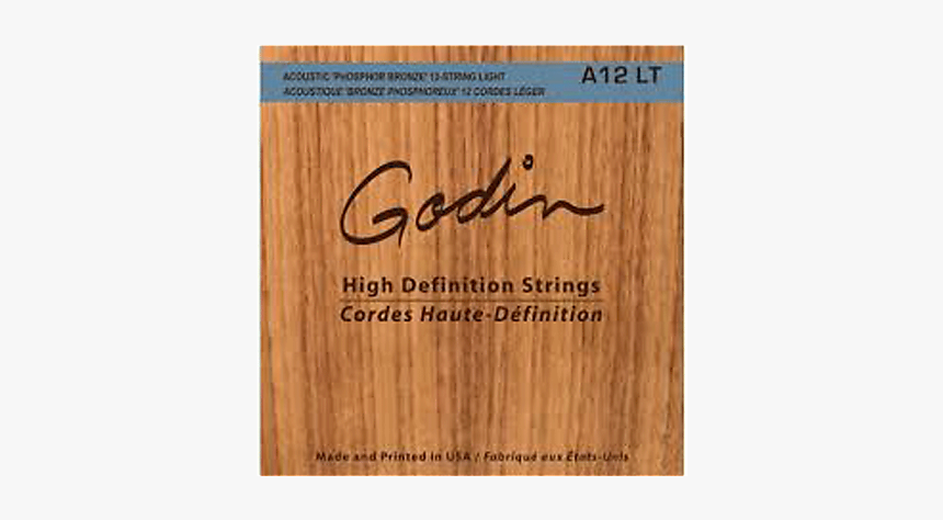 Godin A12 Phosphor Bronze Acoustic Guitar Strings - Plywood, HD Png Download