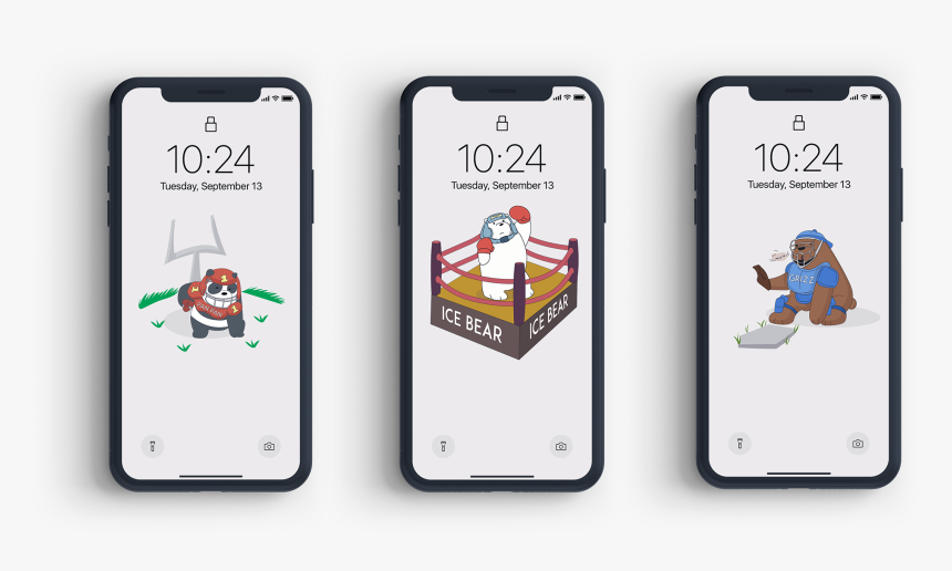We Bare Bears X Sports - Iphone, HD Png Download