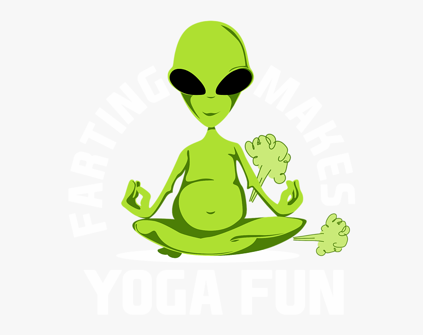 Alien Doing Yoga, HD Png Download