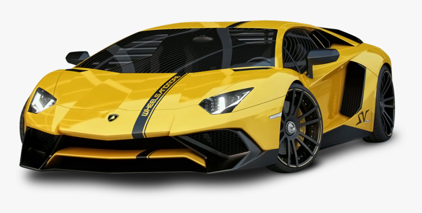 Yellow Lamborghini Aventador Car - Lamborghini Aventador Sv Tuning, HD Png Download