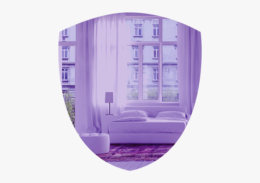 White Living Room Curtains, HD Png Download