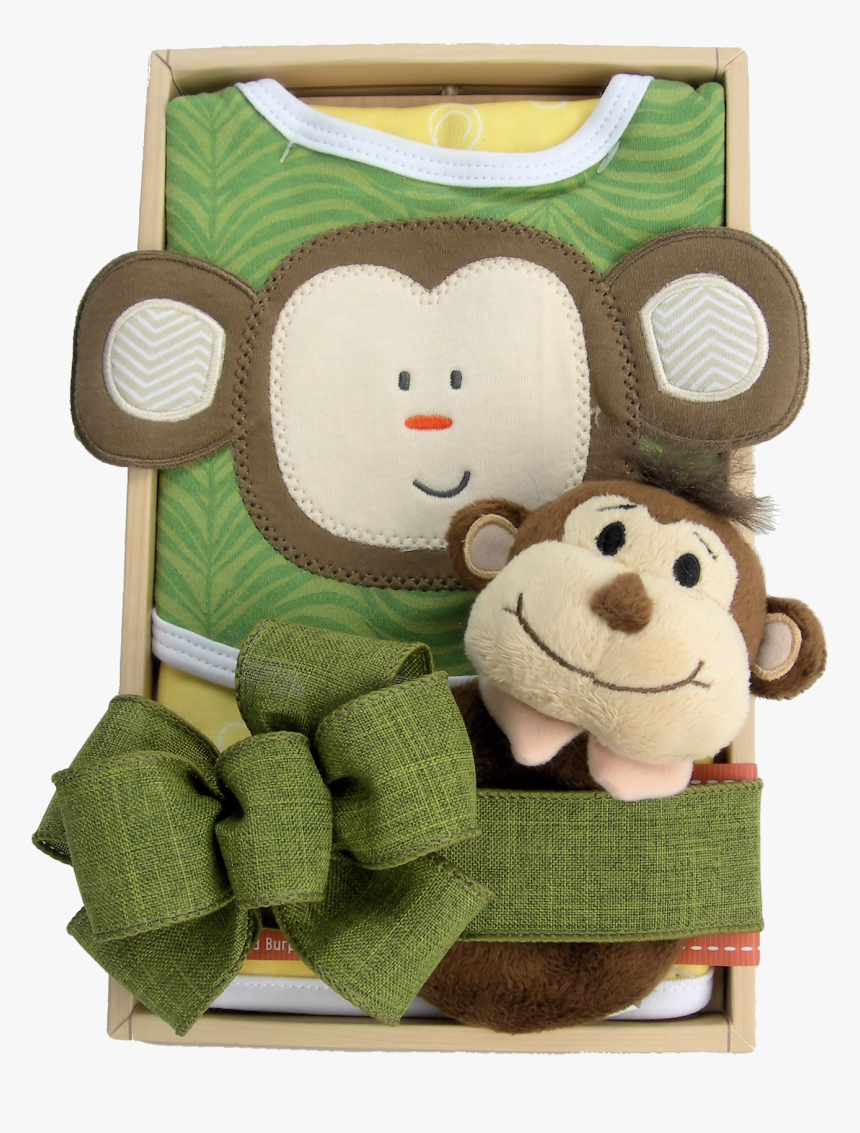 Monkey Themed Baby Set - Plush, HD Png Download