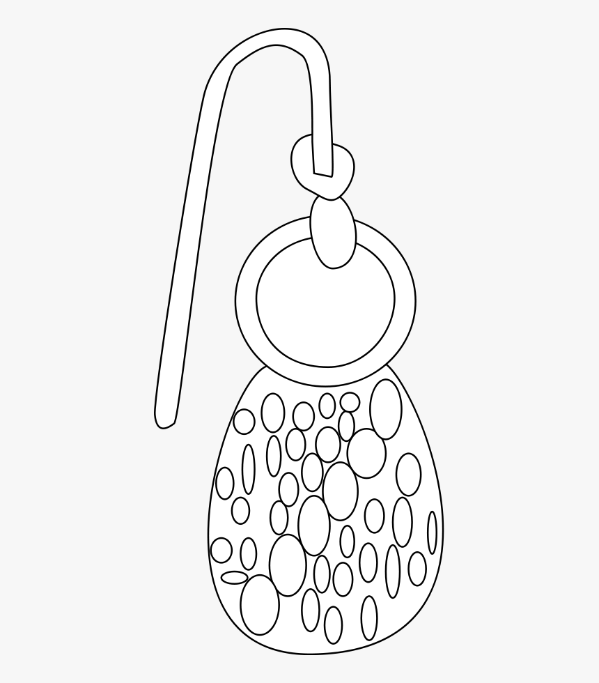 Earring Svg Clip Arts - Earring Clip Art, HD Png Download