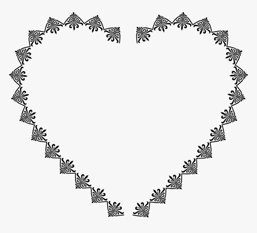 Heart,necklace,earring - Musical Notes Heart Transparent Clipart, HD Png Download