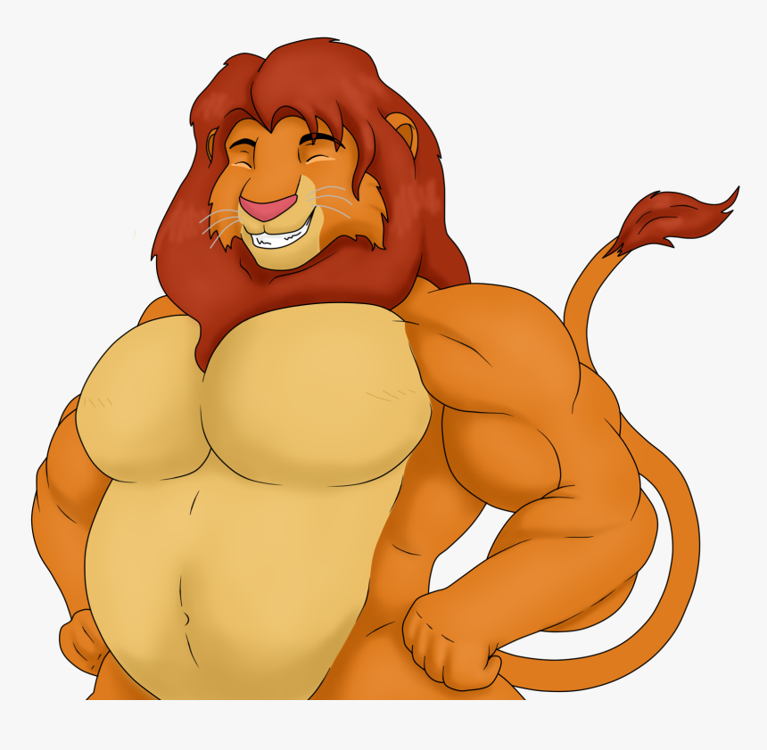 Lion King Simba Muscle, HD Png Download