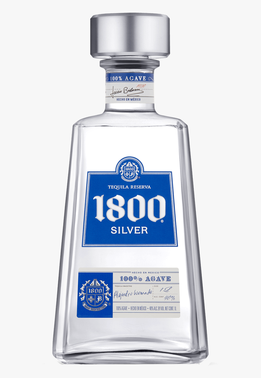 1800 Silver Tequila - 1800 Tequila Select Silver 100@, HD Png Download