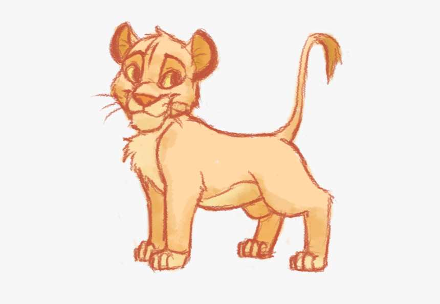 Lion King Drawing Png, Transparent Png