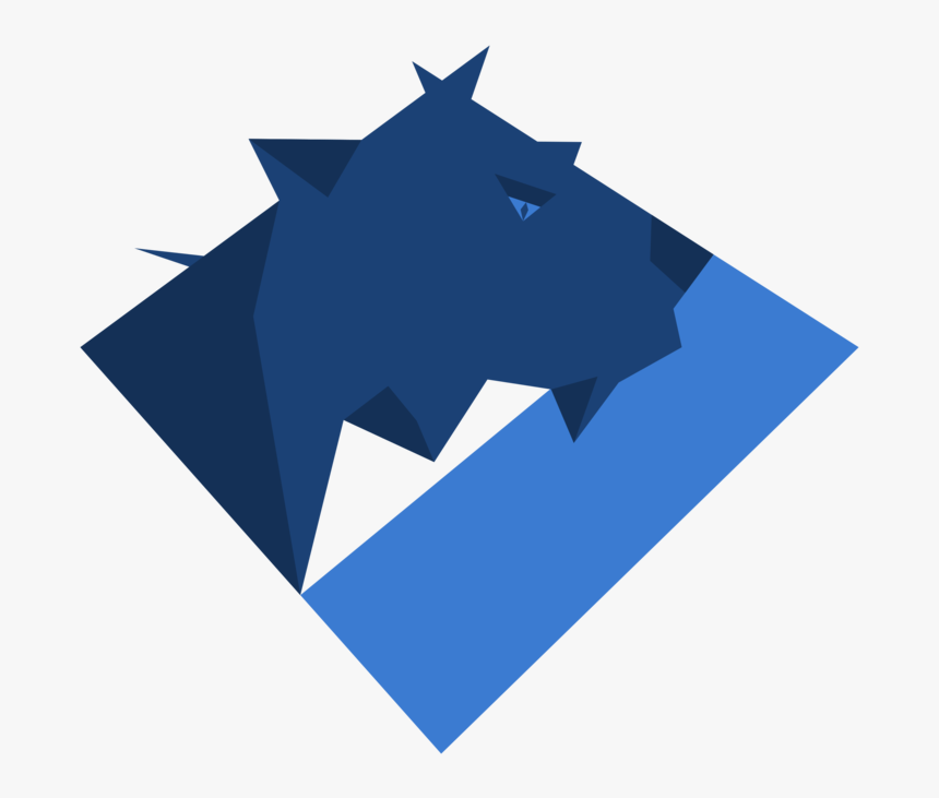 Tiger Lion Silhouette Cat Black Panther - Logo Anak Harimau Polos, HD Png Download