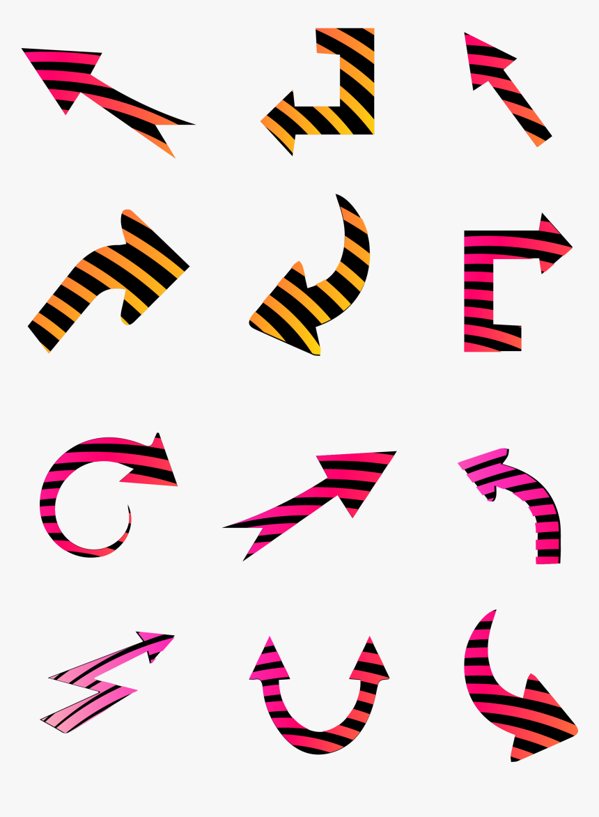 Color Black Interval Arrow Png And Vector Image Clipart, Transparent Png