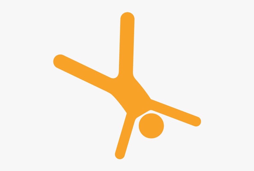 Cartwheellightorange - Airplane, HD Png Download