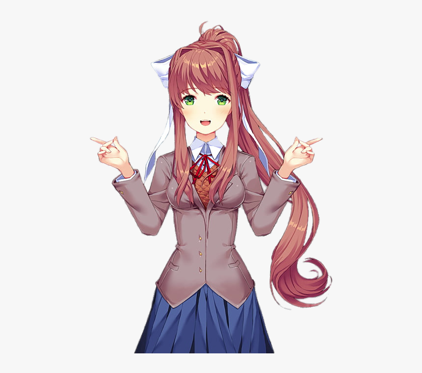 Doki Doki Literature Club Monika, HD Png Download
