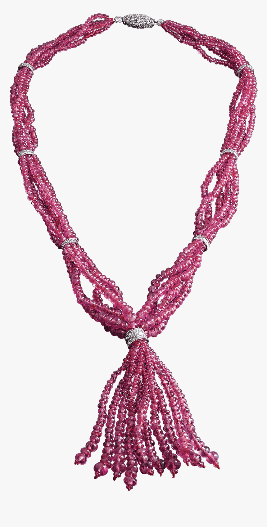 Ruby Tassel Necklace, - Necklace, HD Png Download