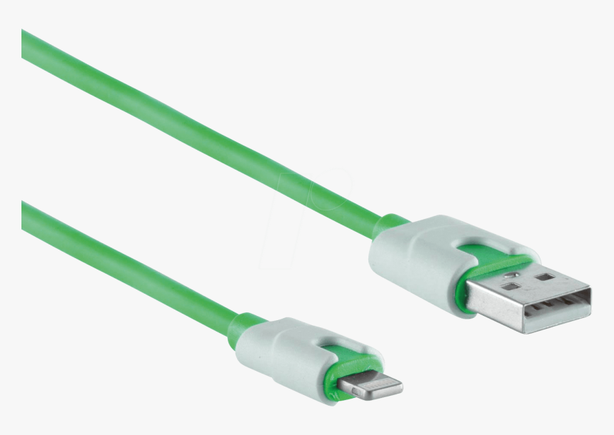 Usb A Connector To Lightning Connector, Green, 2 M - Usb Cable, HD Png Download
