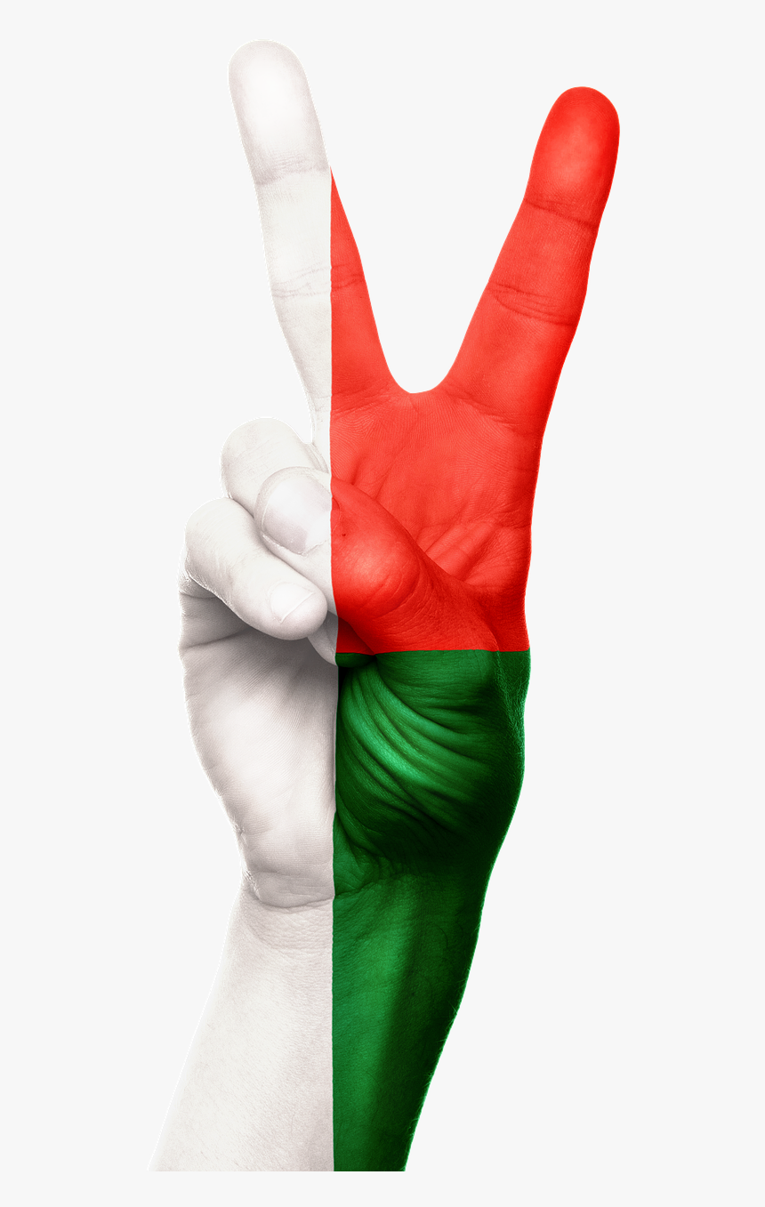 Madagascar Hand Flag Free Photo - Latex, HD Png Download
