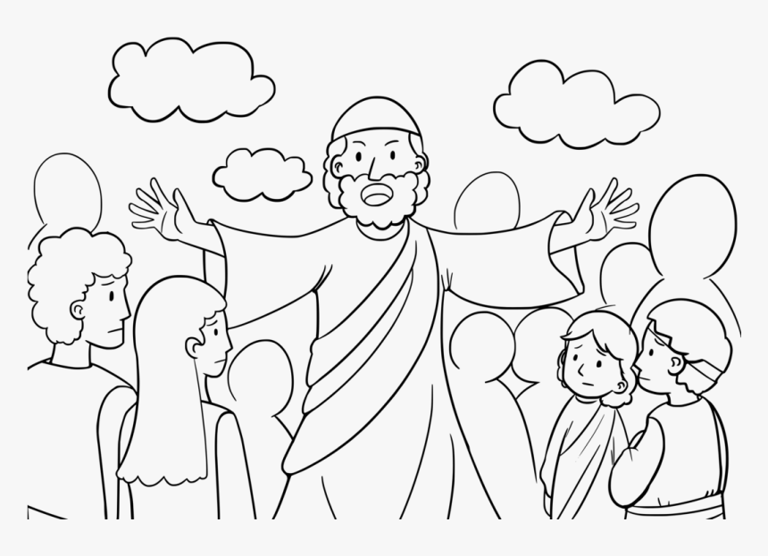 Emotion,art,conversation - Moses & Aaron Colouring, HD Png Download