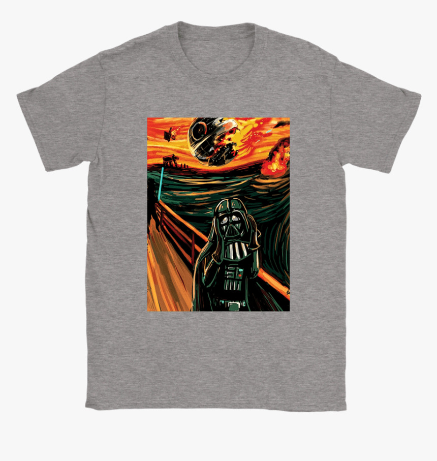 The Scream Star Wars Falling Death Star Darth Vader - Philadelphia Flyers Grateful Dead Shirt, HD Png Download