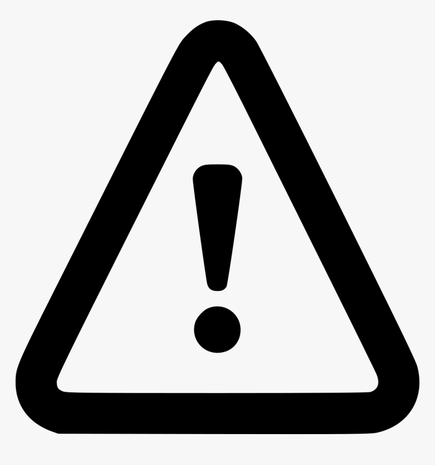 Attention Warning Outline - Attention Sign Png, Transparent Png