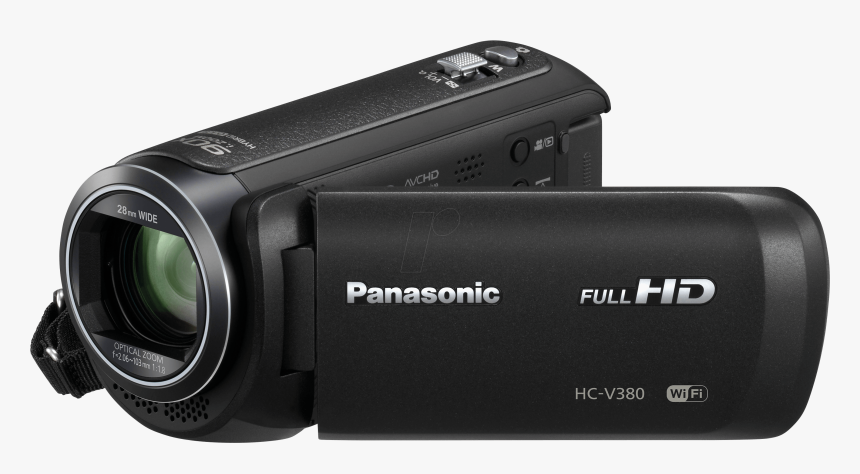 Full Hd Camcorder Panasonic Hc V380eg K - Panasonic Hc V380, HD Png Download