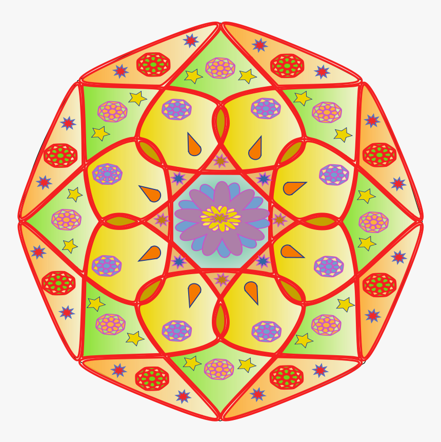 Mandala - Mandalas Para Niños Pintado, HD Png Download