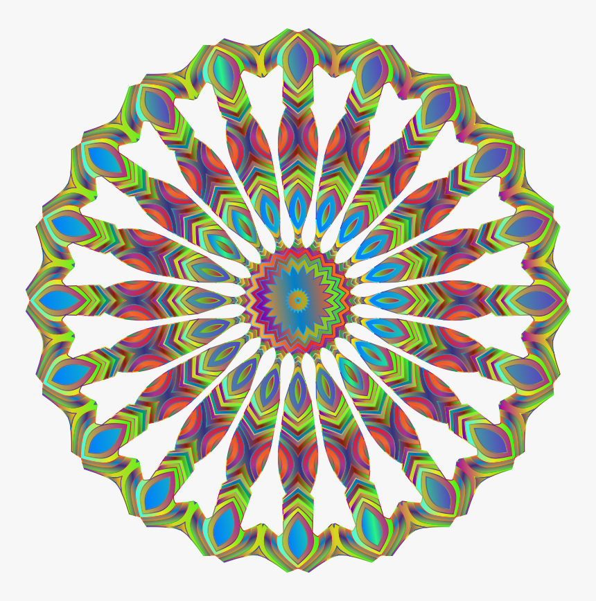 Peacock Flavored Mandala - Bokken Tsuba, HD Png Download