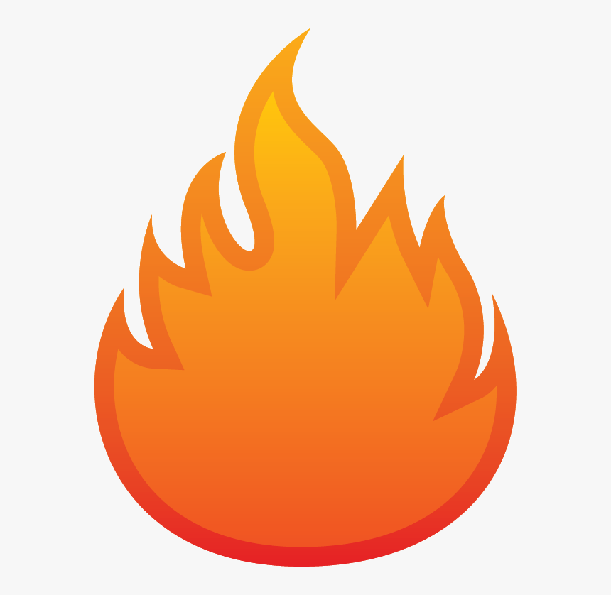 Transparent Flame Circle Png - Flame Silhouette, Png Download