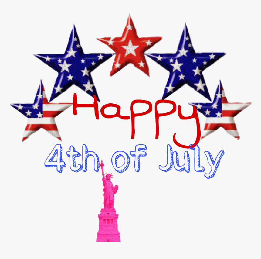 #4thofjuly #nationalday Hey Happy 4th Of July - Patriotic Stars, HD Png Download