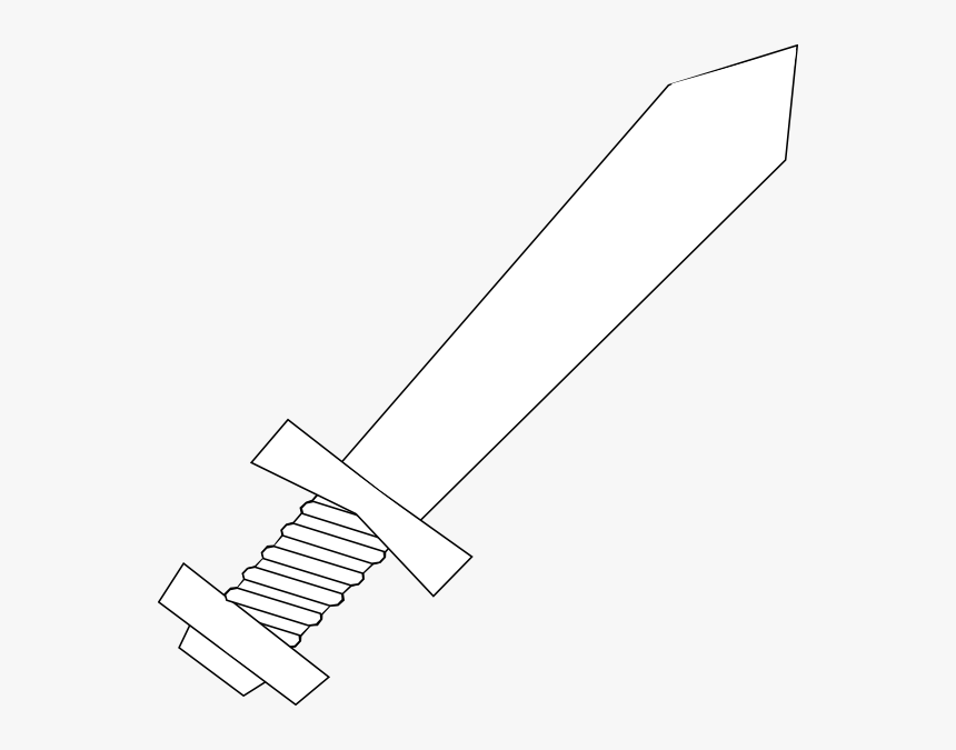 Sword Clip Art At Clker - Sword Clipart Png White, Transparent Png