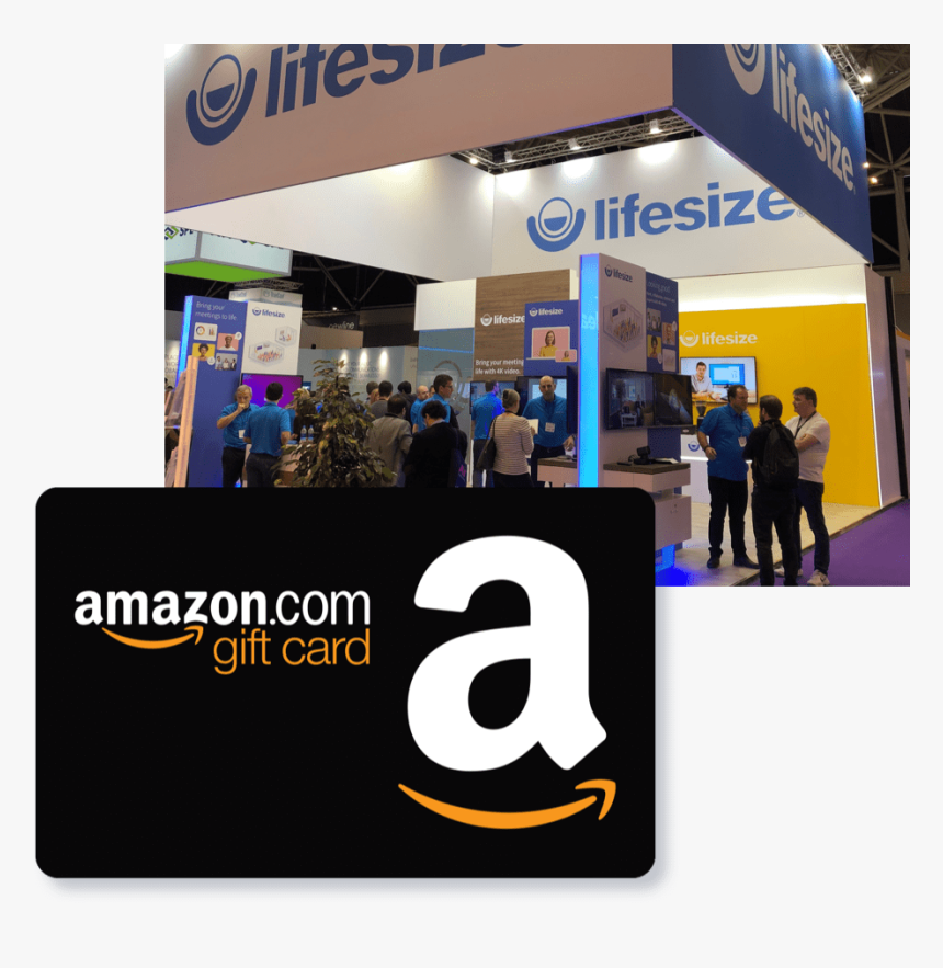 Lifesize Infocomm Booth With Amazon Gift Card - Amazon Gift Card Free, HD Png Download