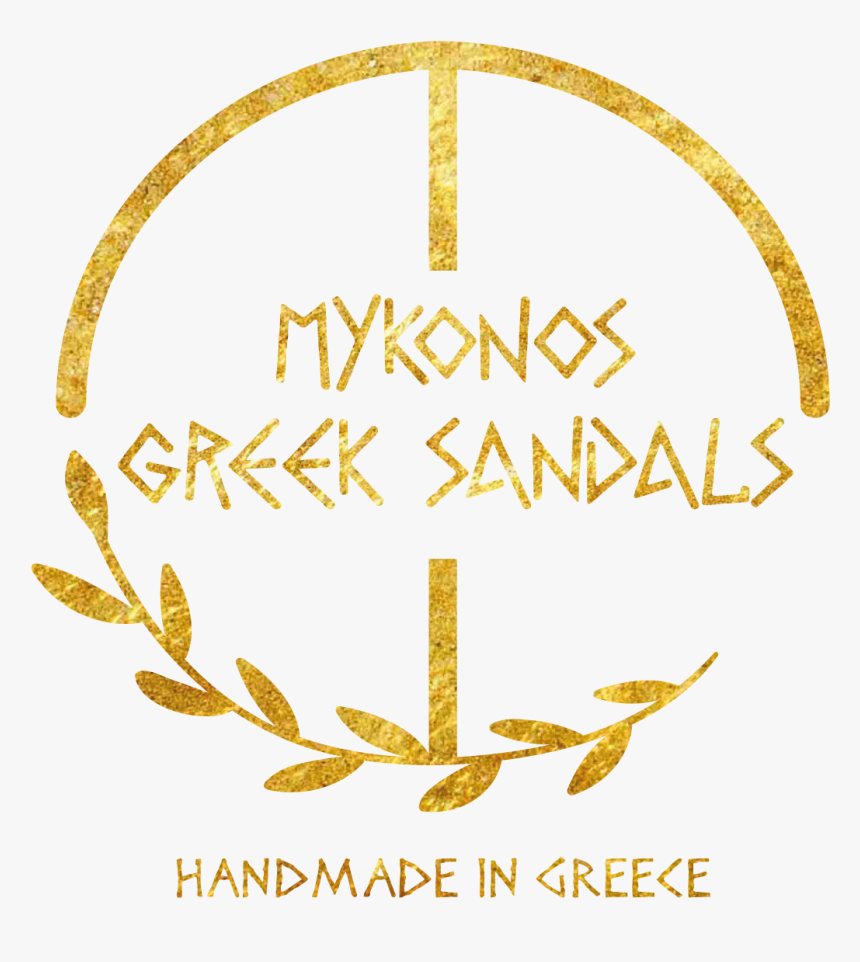 Mykonosgreeksandals Goldlogo-02 - Calligraphy, HD Png Download