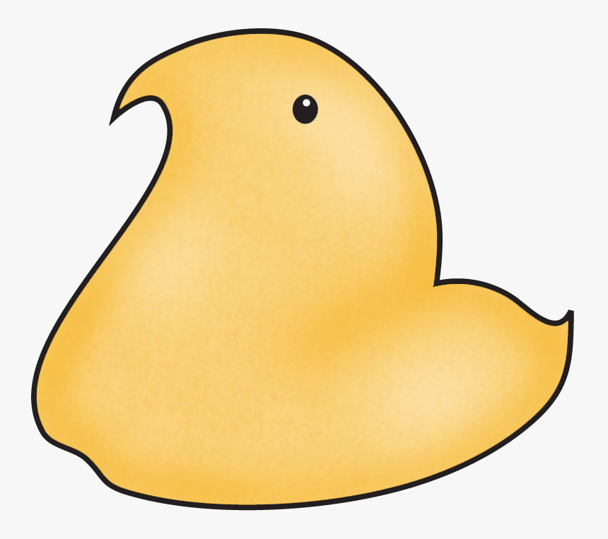 Beak Goose Cygnini Duck Bird - Peeps Chick Template Printable, HD Png Download