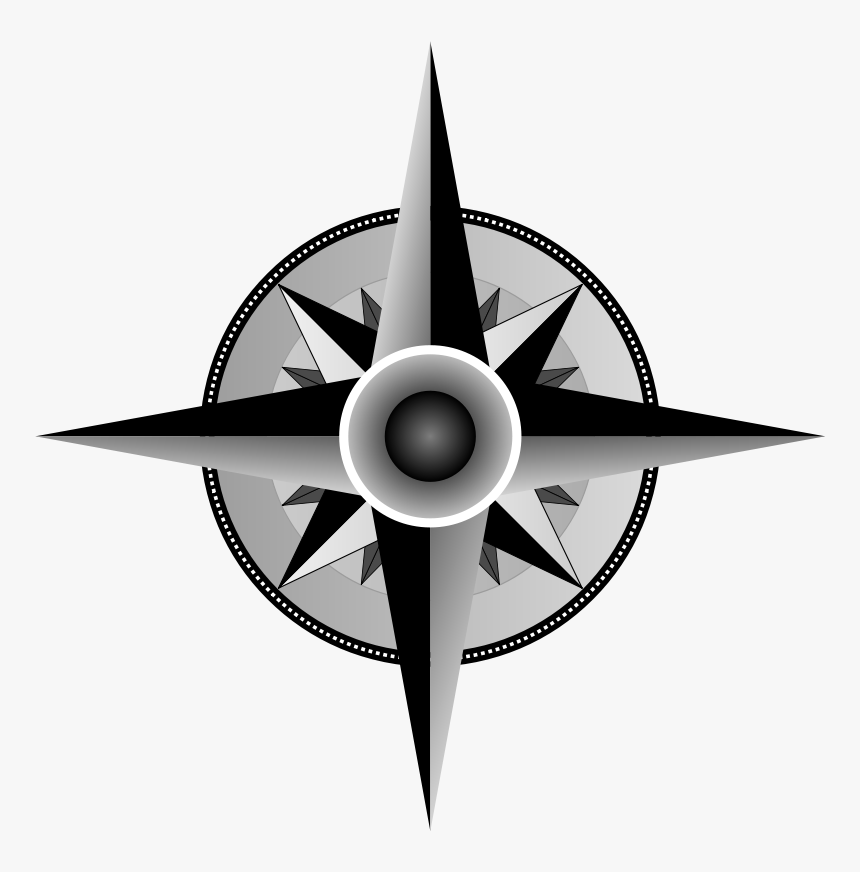 Compass Vector Art Clipart - Transparent Background Compass Rose Clip Art, HD Png Download