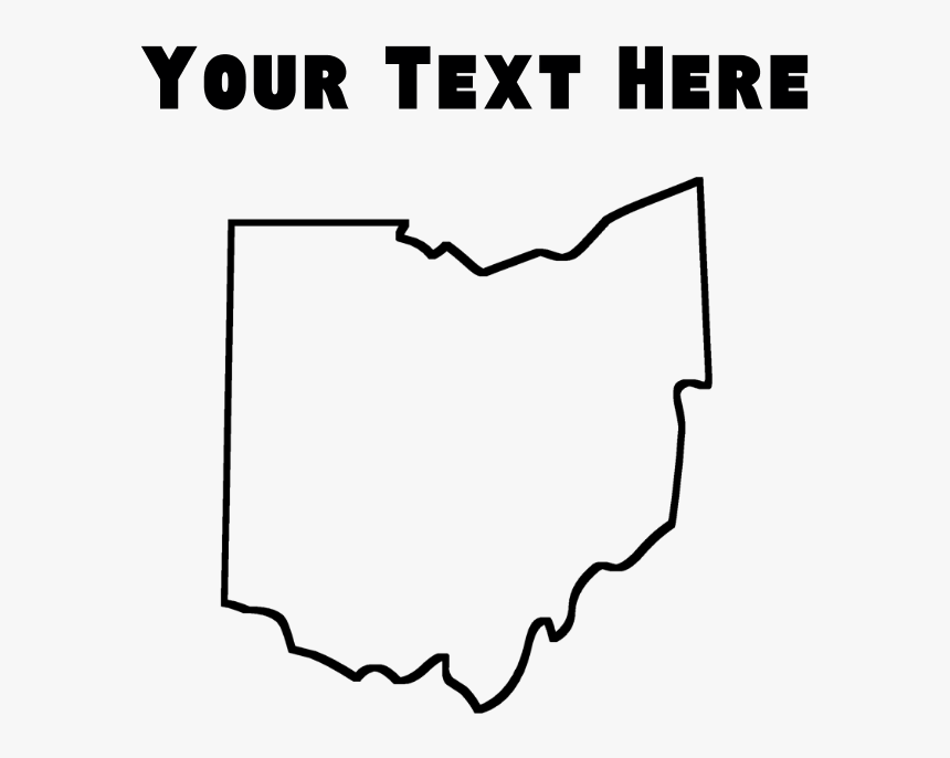 Ohio Outline Png - Line Art, Transparent Png