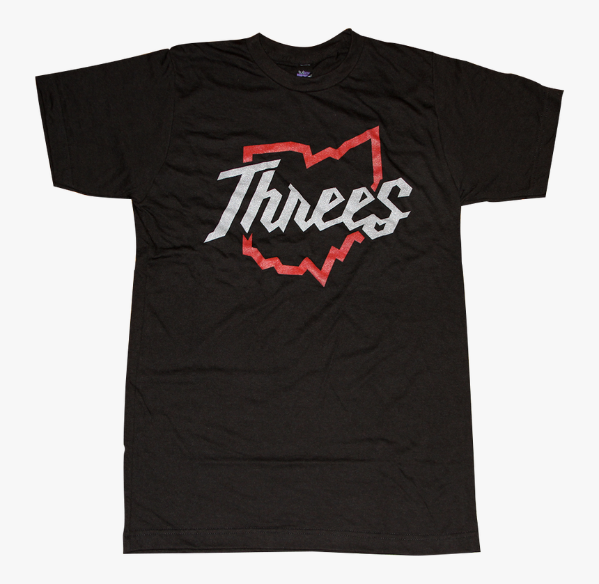 Threes Script Outline T-shirt Columbus, Ohio - Active Shirt, HD Png Download