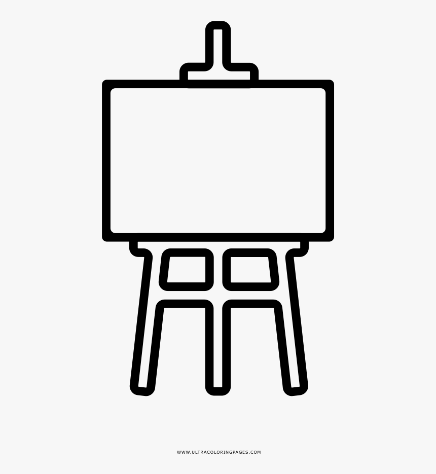 Endorsed Easel Coloring Page Easel Coloring Page, HD Png Download