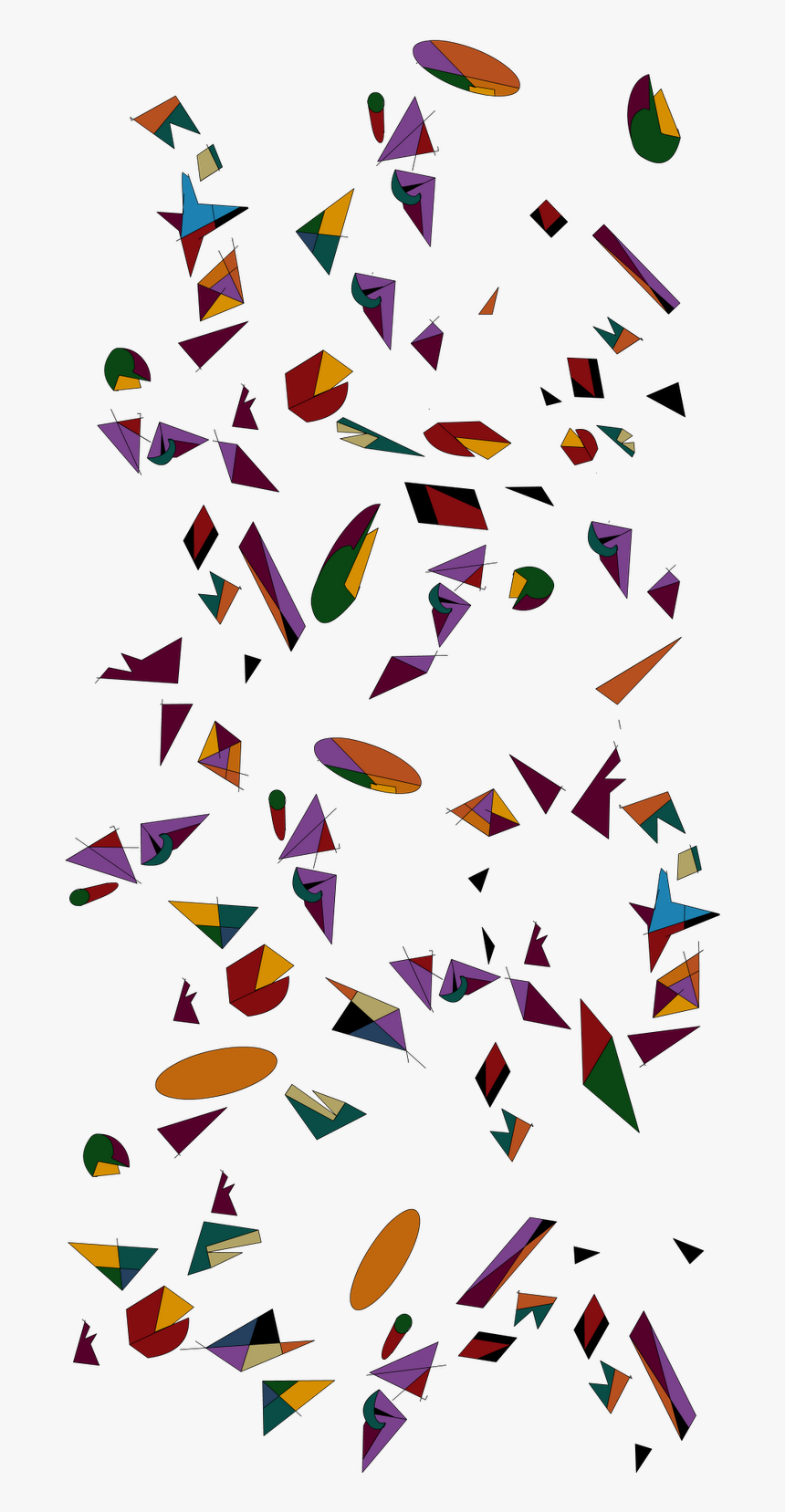 Confetti Clipart Sparse, HD Png Download