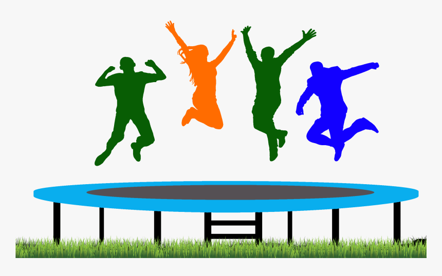2 People On Trampoline, HD Png Download