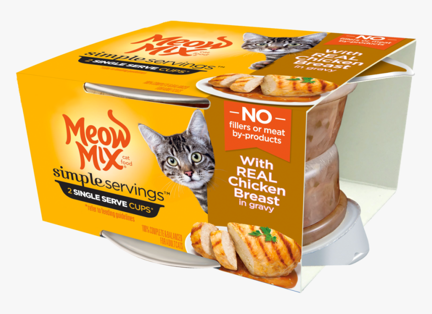Meow Mix Simple Servings, HD Png Download