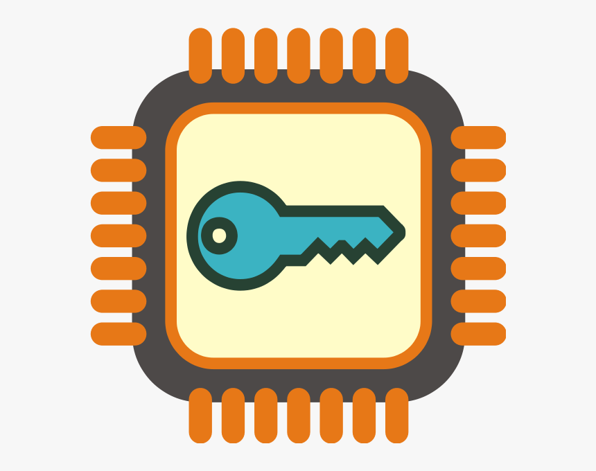 Crypto Chip Png Clip Arts - Unix Security, Transparent Png