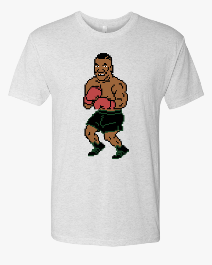 Retro Iron Mike Tyson Punchout 80s Inspired Men S Triblend - Mike Tyson Punch Out Clip Art, HD Png Download
