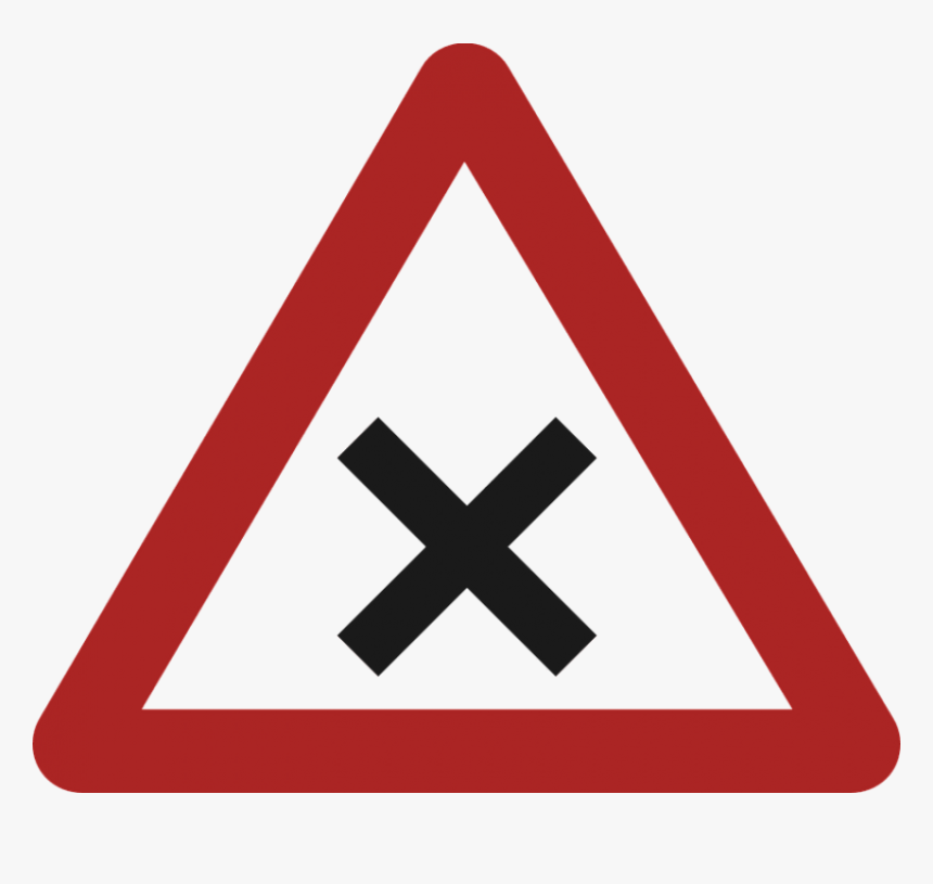 Free Png Download Priority To The Right Road Sign Png - Road Signs Theory Test 2018, Transparent Png