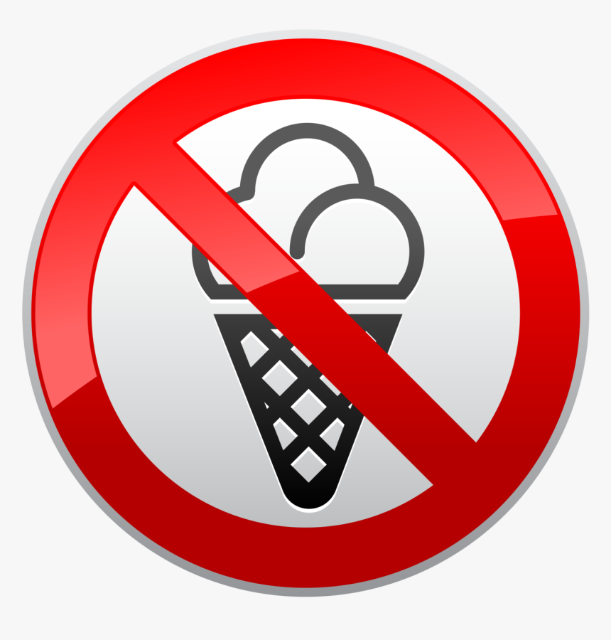 No Ice Cream Prohibition Sign Png Clipart - No Parking Sign Transparent Background, Png Download