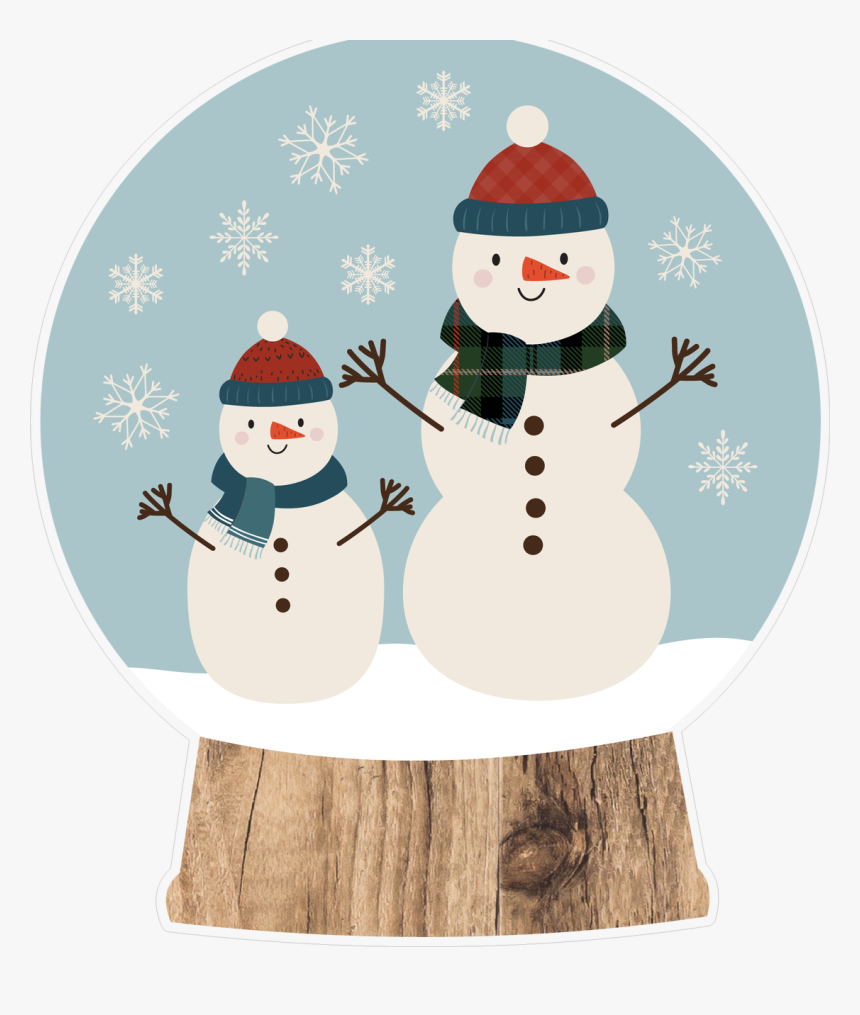 Snow Globe Print & Cut File - Cartoon, HD Png Download